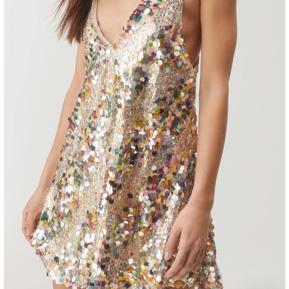 Multicolor Sequin Dress